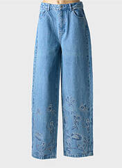 Jeans coupe large bleu ROTATE pour femme seconde vue
