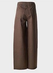 Jeans coupe large marron ROTATE pour femme seconde vue