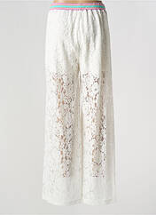 Pantalon large blanc ME369 pour femme seconde vue