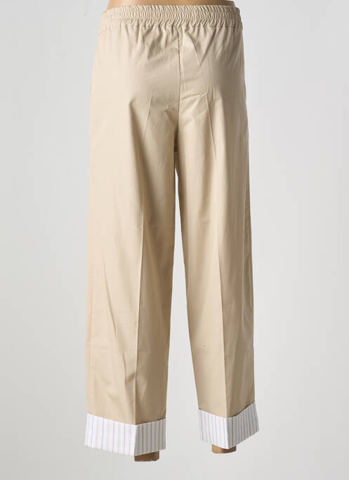 Pantalon 7/8 beige ANDREA LEV pour femme