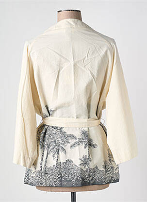 Veste kimono manches longues beige DIEGA femme