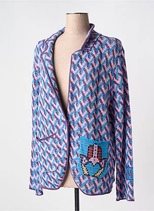 Blazer poches bleu ME369 femme