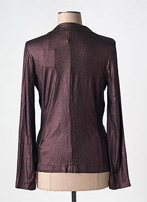 Blazer poches violet MAJESTIC FILATURES femme