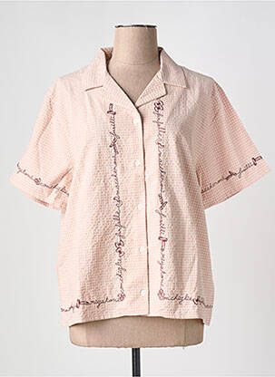 Chemisier manches courtes manches courtes rose MAISON LABICHE femme