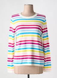 Pull stretch manches longues rouge LES TRICOTS DE LÉA femme