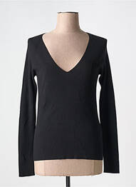 Pull coupe cintrée manches longues noir ATTIC AND BARN femme