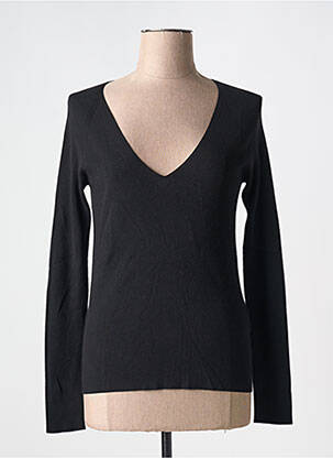 Pull coupe cintrée manches longues noir ATTIC AND BARN femme