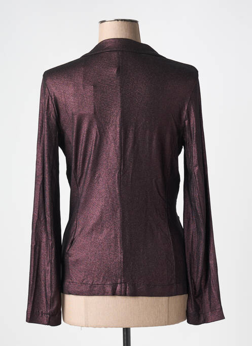 Blazer poches violet MAJESTIC FILATURES femme