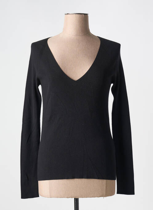 Pull coupe cintrée manches longues noir ATTIC AND BARN femme