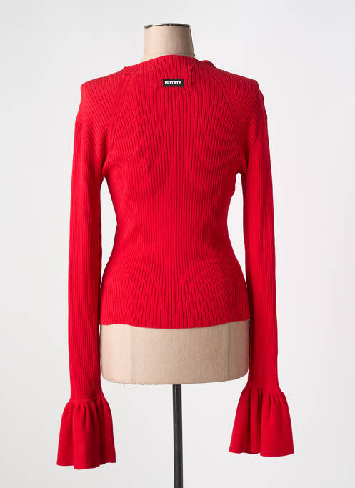 Pull rouge ROTATE pour femme