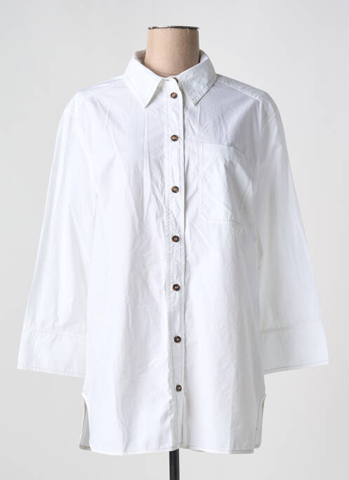 Tunique manches longues blanc GANNI pour femme