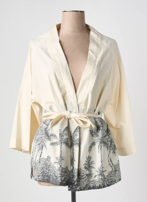 Veste kimono beige DIEGA pour femme