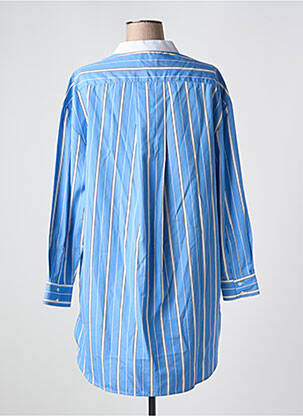 Robe courte manches longues manches longues bleu CHLOÉ STORA femme