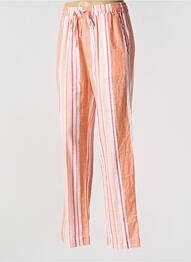 Pantalon droit taille élastique orange CHARLIE JOE femme