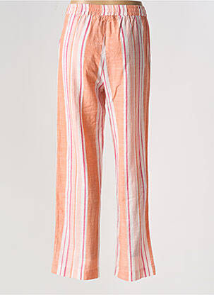 Pantalon droit taille élastique orange CHARLIE JOE femme