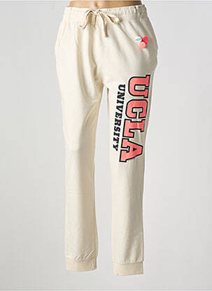 Jogging poches taille normale beige NEWTONE femme