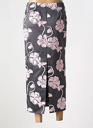 Jupe longue coupe droite noir ROTATE femme