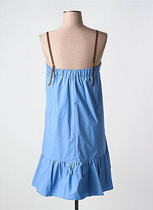 Robe courte fines bretelles bleu DOROTHEE SCHUMACHER femme