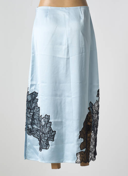 Jupe longue bleu GANNI pour femme