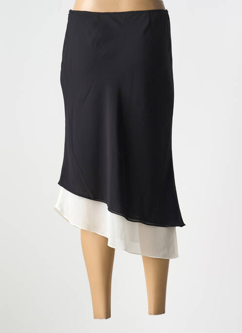 Jupe mi-longue noir ROTATE pour femme