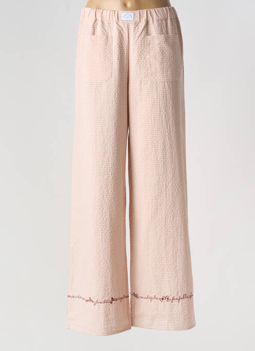 Pantalon droit rose MAISON LABICHE pour femme