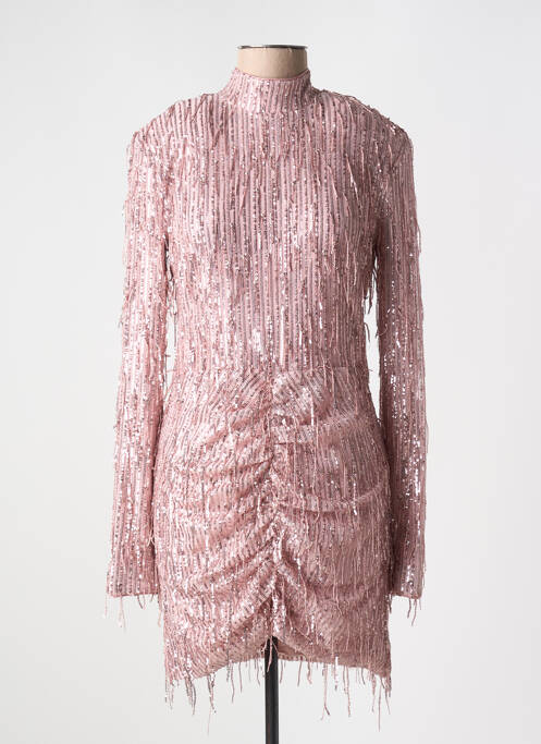 Robe courte rose ROTATE pour femme