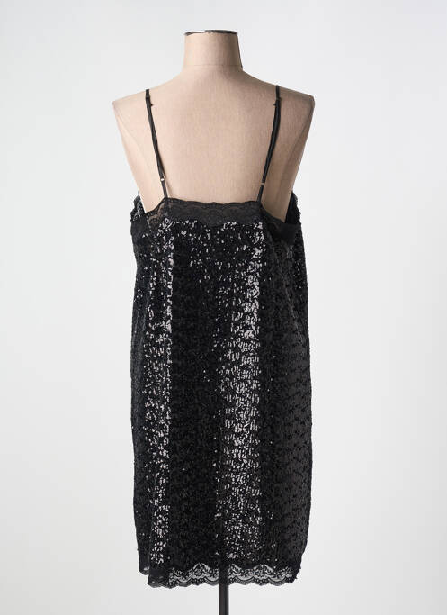 Robe mi-longue noir LOVE STORIES pour femme