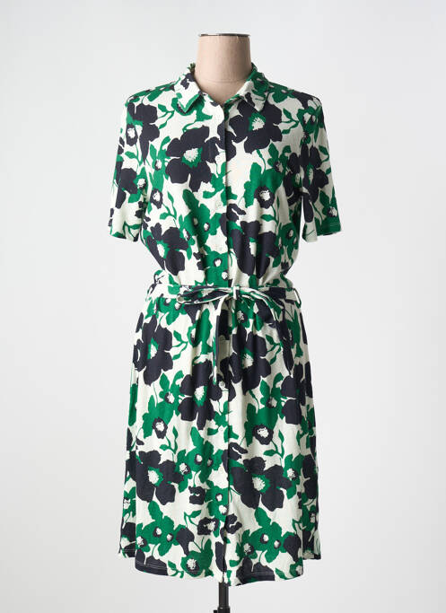 Robe mi-longue vert MAJESTIC FILATURES pour femme