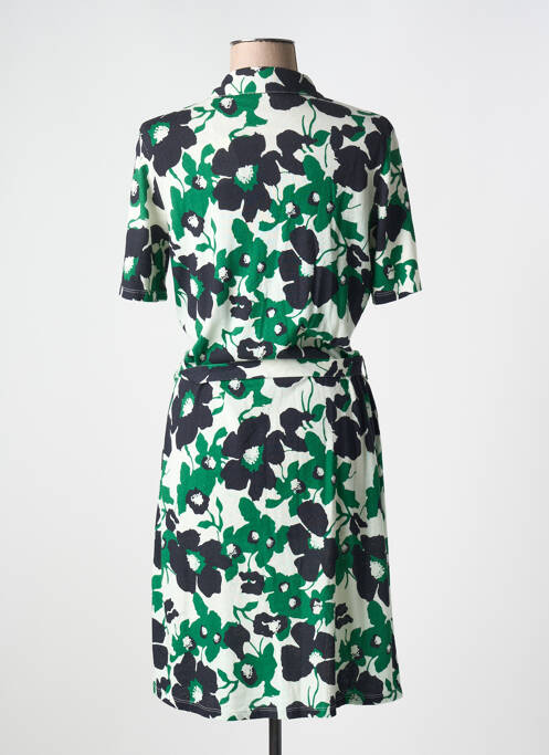 Robe mi-longue vert MAJESTIC FILATURES pour femme