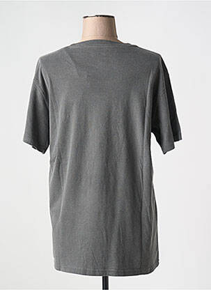 T-shirt sérigraphie floquée manches courtes gris NEWTONE femme