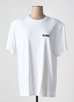T-shirt col rond manches courtes blanc ROTATE femme