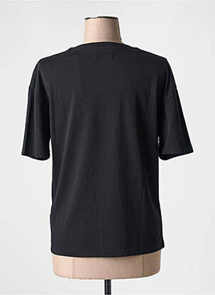 T-shirt sérigraphie floquée manches courtes noir ARNACOEUR femme