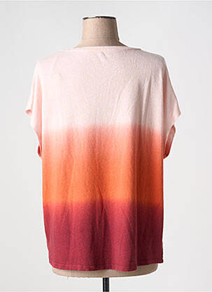 T-shirt coupe droite manches courtes rose MAJESTIC FILATURES femme