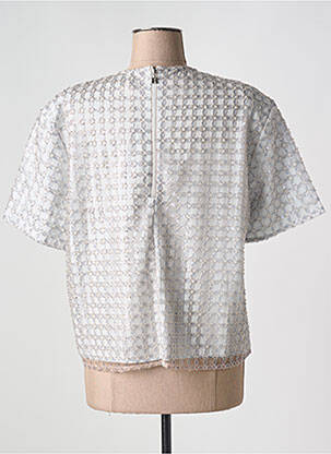 T-shirt coupe cintrée manches courtes gris ROTATE femme
