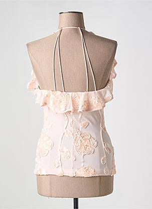 Top stretch sans manche rose ROTATE femme