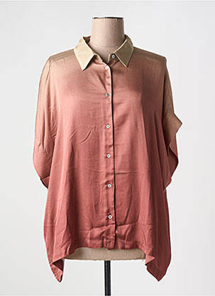 Chemisier manches courtes manches courtes marron NOTSHY femme