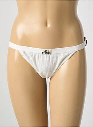 Culotte légère et transparente blanc LOVE STORIES femme
