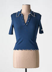 Polo bleu ROTATE pour femme seconde vue