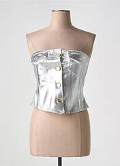 Top argent GANNI pour femme seconde vue