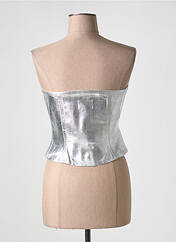 Top argent GANNI pour femme seconde vue