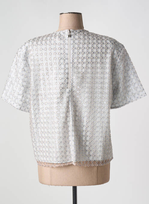 T-shirt coupe cintrée manches courtes gris ROTATE femme