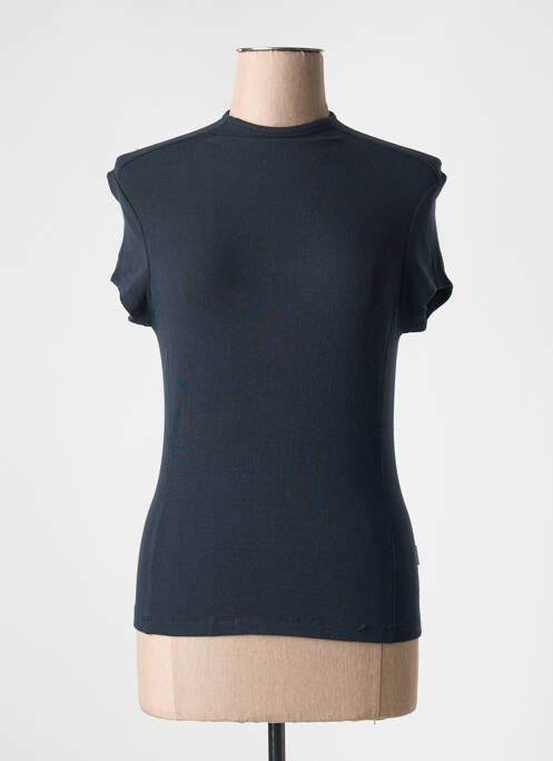 T-shirt stretch manches courtes noir REMAIN femme