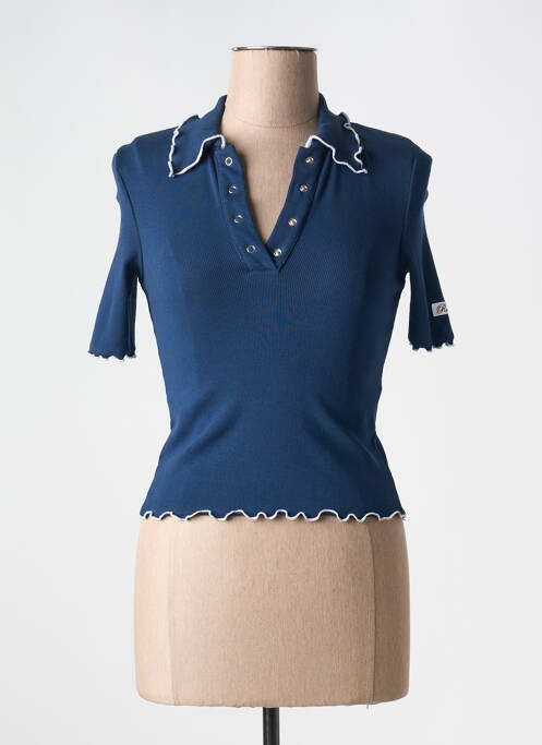 Polo bleu ROTATE pour femme