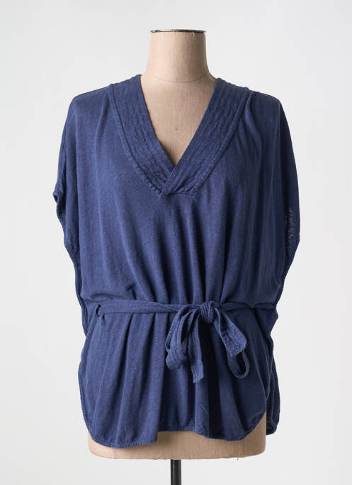 Top bleu MAJESTIC FILATURES pour femme