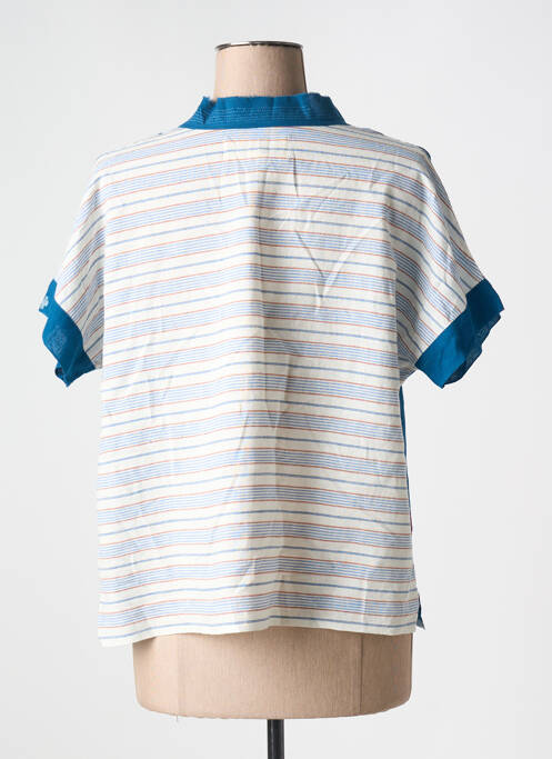 T-shirt bleu V.DE.VINSTER pour femme