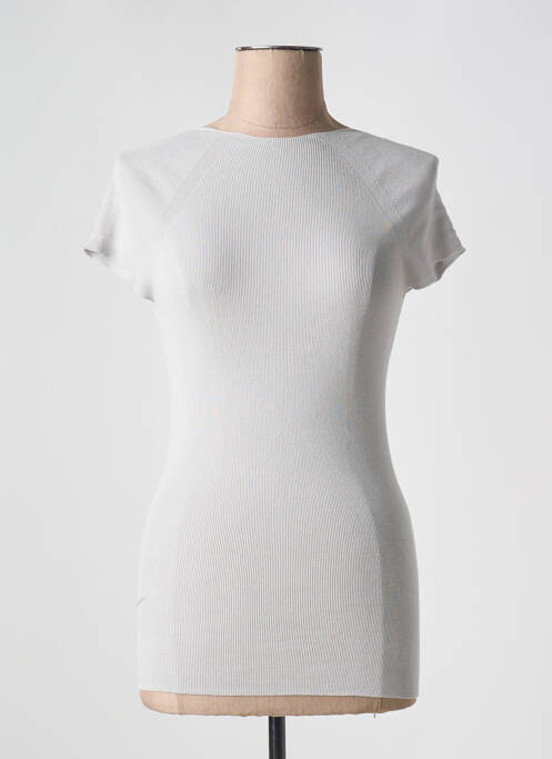 T-shirt gris ATTIC AND BARN pour femme