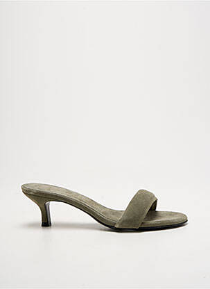 Mules/sabots nubuck talon de 4 à 6cm vert DOROTHEE SCHUMACHER femme