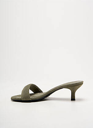 Mules/sabots nubuck talon de 4 à 6cm vert DOROTHEE SCHUMACHER femme