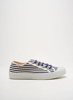 Baskets semelle amovible talon plat jusqu'à 3cm bleu ARNACOEUR femme