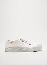 Baskets semelle amovible talon plat jusqu'à 3cm beige ARNACOEUR femme